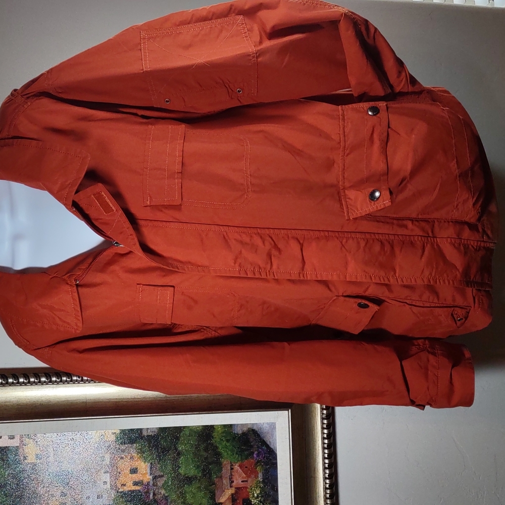 Lands' End Nylon Windbreaker Style Utility Jacket. - Picture 1 of 13